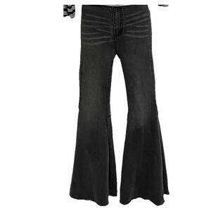 Free‎ People Just Float On  High Waisted Flare Jeans Size 25 Color Smokestack